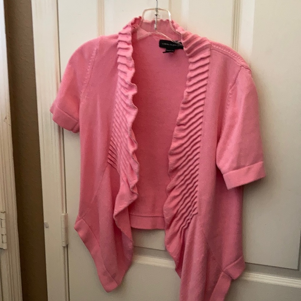 FINAL MARKDOWN Cable & gauge open front cardigan small